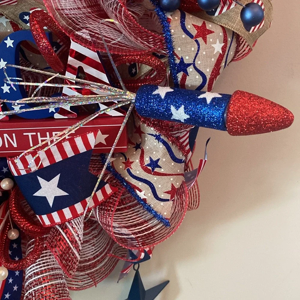 America, God shed his grace on thee! wreath